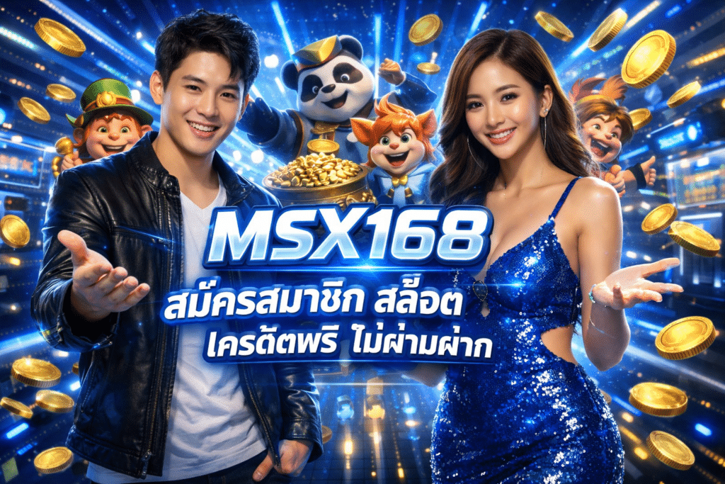 MSX168 สมัครสมาชิก สล็อต เครดิตฟรี ไม่ต้องฝาก